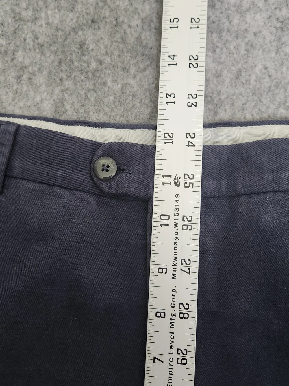 Men's Navy Linen Blend Dress Pants